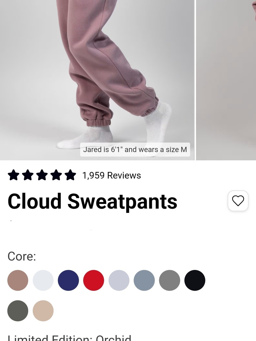 Cloud Sweatpants in Orchid Pink – Men's Joggers